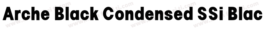 Arche Black Condensed SSi Black Con字体转换